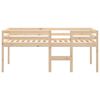 vidaXL High Sleeper Bed without Mattress 90x190 cm Single Solid Wood Pine