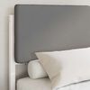 vidaXL Bed Frame with Upholstered Headboard Light Grey 140 x 200 cm