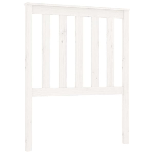 vidaXL Bed Headboard White 81x6x101 cm Solid Wood Pine