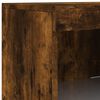 vidaXL Sideboard with LED Lights Smoked Oak 162x37x100 cm