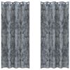 vidaXL Velvet Curtains 2 pcs Silver Grey 260 x 140 cm Velvet