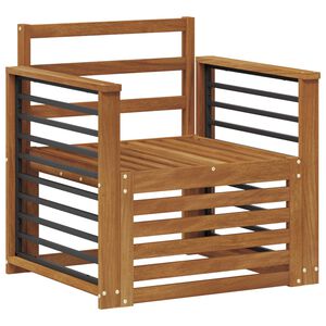 vidaXL Outdoor Sofa Set Natural 71 x 63 x 73 cm Solid Acacia Wood