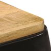 vidaXL Bar Stools 4 pcs Black Solid Mango Wood