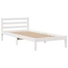 vidaXL Bookcase Bed without Mattress White 75x190 cm Small Single Solid Wood Pine