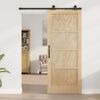 vidaXL Sliding Door ORKDAL Brown 83 x 202 cm Solid Pine Wood
