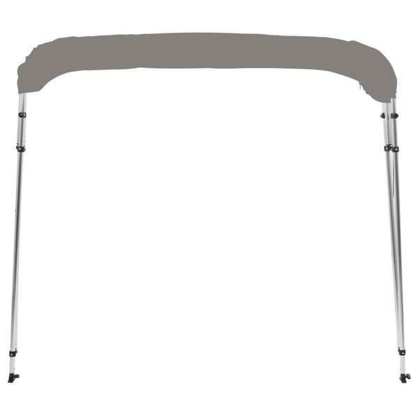 vidaXL 4-bow Bimini Top Grey 243x210x137 cm