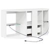 vidaXL Corner LED TV Cabinet High gloss White 100 x 40 x 50 cm