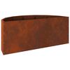 vidaXL Planter Rusty 90 x 45 x 35 cm Weathering Steel