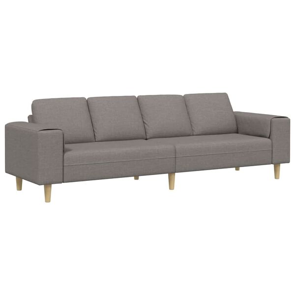 vidaXL Sofa Set Taupe Fabric