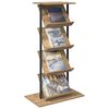 vidaXL Magazine Rack Artisan Oak 68 x 40 x 123.5 cm Engineered Wood