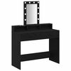 vidaXL Dressing Table Black 100 x 41 x 140 cm Engineered Wood