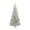 vidaXL Christmas Tree with 300 LEDs with Stand Silver 210 cm PET