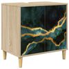 vidaXL Bathroom Cabinet WIJHE Sonoma 60 x 40 x 60 cm Engineered Wood