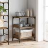 vidaXL Kitchen Trolley Artisan Oak 60 x 41 x 80.5 cm Engineered Wood