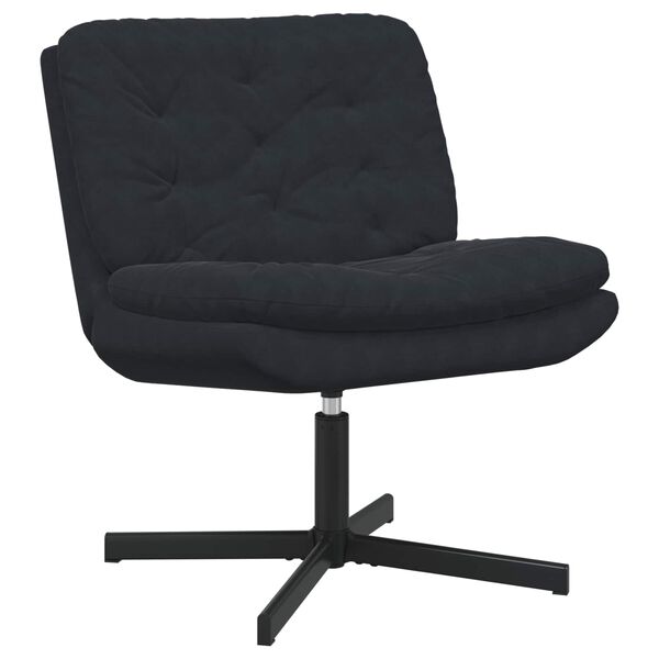 vidaXL Swivel Relaxing Chair Black 63 x 75 x 76 cm Velvet