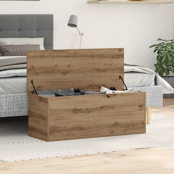 vidaXL Storage Box Artisan Oak 90 x 35 x 35 cm Engineered Wood
