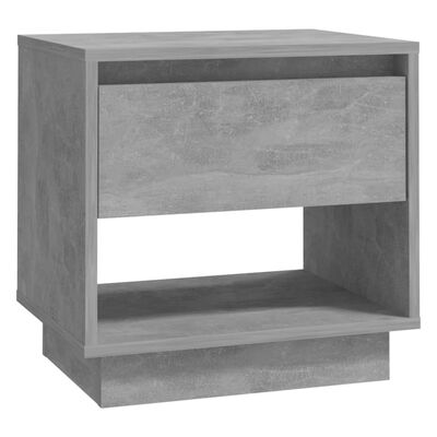 vidaXL Bedside Cabinets 2 pcs Concrete Grey 45x34x44 cm Engineered Wood