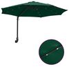 vidaXL Garden Parasol Green 248 x 248 x 148 cm Polyester and Steel