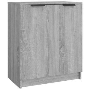 vidaXL Shoe Cabinet Grey Sonoma 59x35x70 cm Engineered Wood