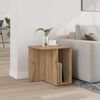 vidaXL End Table Artisan Oak 37 x 32 x 40 cm Engineered Wood