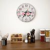 vidaXL Vintage Wall Clock Flower 30 cm
