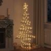 vidaXL Christmas Tree with 240 LEDs Warm white 180 cm Rattan