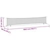 vidaXL Tennis Net Folding Black and Red 494.5 x 90 x 87 cm Polyester