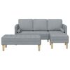 vidaXL Sofa Set 2 pcs Light Grey 173 x 131 x 67 cm Fabric