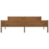 vidaXL Bed Frame without Mattress Solid Pinewood Honey Brown 200x200 cm
