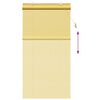 vidaXL Roller Blind with Curtains Manual Yellow 120 x 220 cm Bamboo
