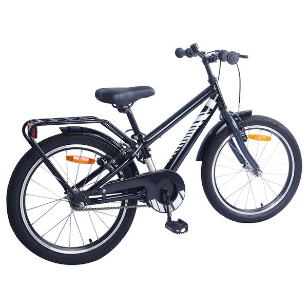 vidaXL Kids Bike 18'' for 5-7 Years Old Black