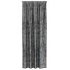 vidaXL Velvet Curtains with Curtains 2 pcs Grey 225 x 140 cm Velvet