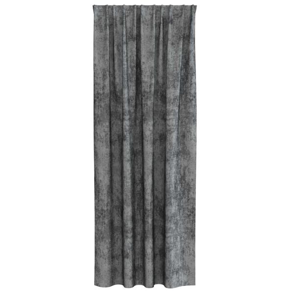 vidaXL Velvet Curtains with Curtains 2 pcs Grey 225 x 140 cm Velvet