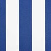 vidaXL Electric Retractable Awning Blue and White 2.5 x 2 m