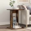 vidaXL Side Table Smoked Oak 45 x 40 x 62.5 cm Engineered Wood