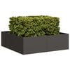 vidaXL Planter Black 100x100x30 cm Steel