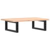 vidaXL Basin Shelf Wall Mounted Steel and Solid Wood Oak