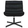 vidaXL Swivel Chair Black 63 x 75 x 76 cm Shiny PU