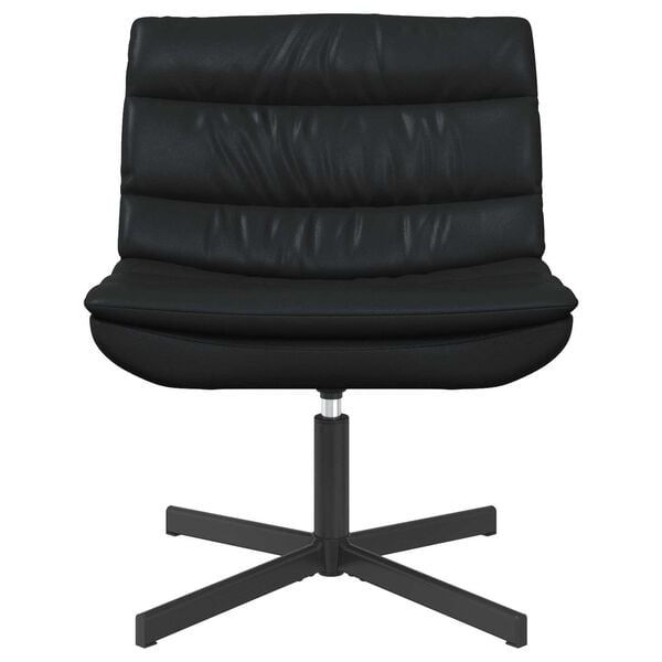 vidaXL Swivel Chair Black 63 x 75 x 76 cm Shiny PU