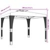 vidaXL Gazebo with Double Roof Anthracite 2.98x2.98 m Steel