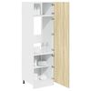 vidaXL Refrigerator Cabinet Lyon Sonoma Oak 60x57x207 cm Engineered Wood