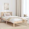 vidaXL Bed Frame Brown 75 x 190 cm Solid Pine wood