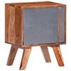 vidaXL Bedside Cabinet Grey 40x30x50 cm Solid Wood