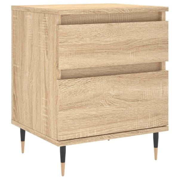 vidaXL Bedside Cabinet Sonoma Oak 40x35x50 cm Engineered Wood