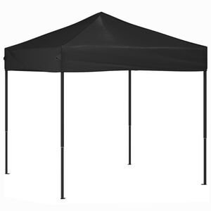 vidaXL Folding Party Tent Black 2x2 m