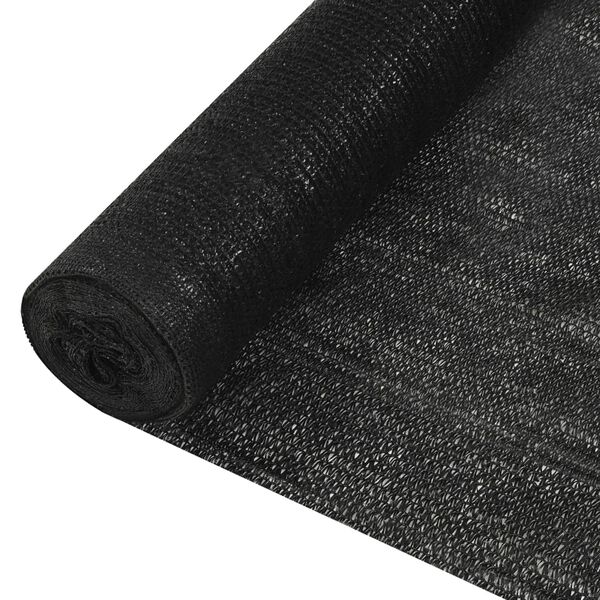 vidaXL Privacy Net Black 2x50 m HDPE 195 g/m&sup2;