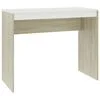 vidaXL Desk | White | Engineered Wood | Medium | Sleek | Desk | Rectangular