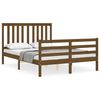 vidaXL Bed Frame without Mattress Honey Brown 140x190 cm Solid Wood