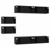 vidaXL TV Cabinet Set Wall-mounted 6 pcs Black Oak Engineered Wood