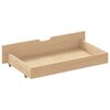 vidaXL Bed Frame without Mattress with 4 Drawers Solid Wood 140x200 cm